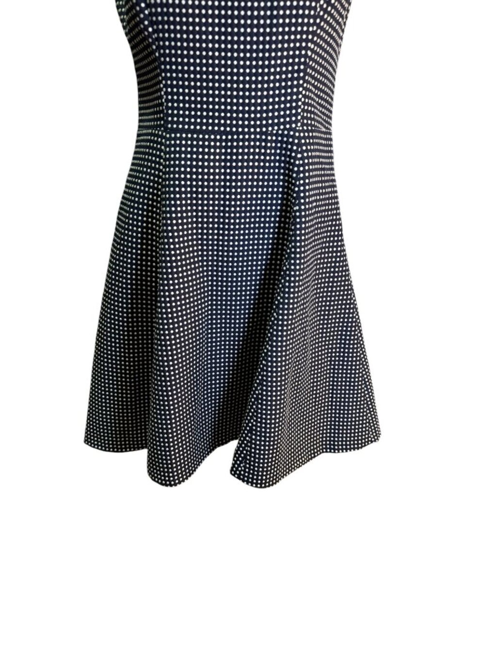 Lauren Ralph Lauren Black & White Polka Dot Fit & Flare Sleeveless Dress Size 8 - Picture 2 of 7